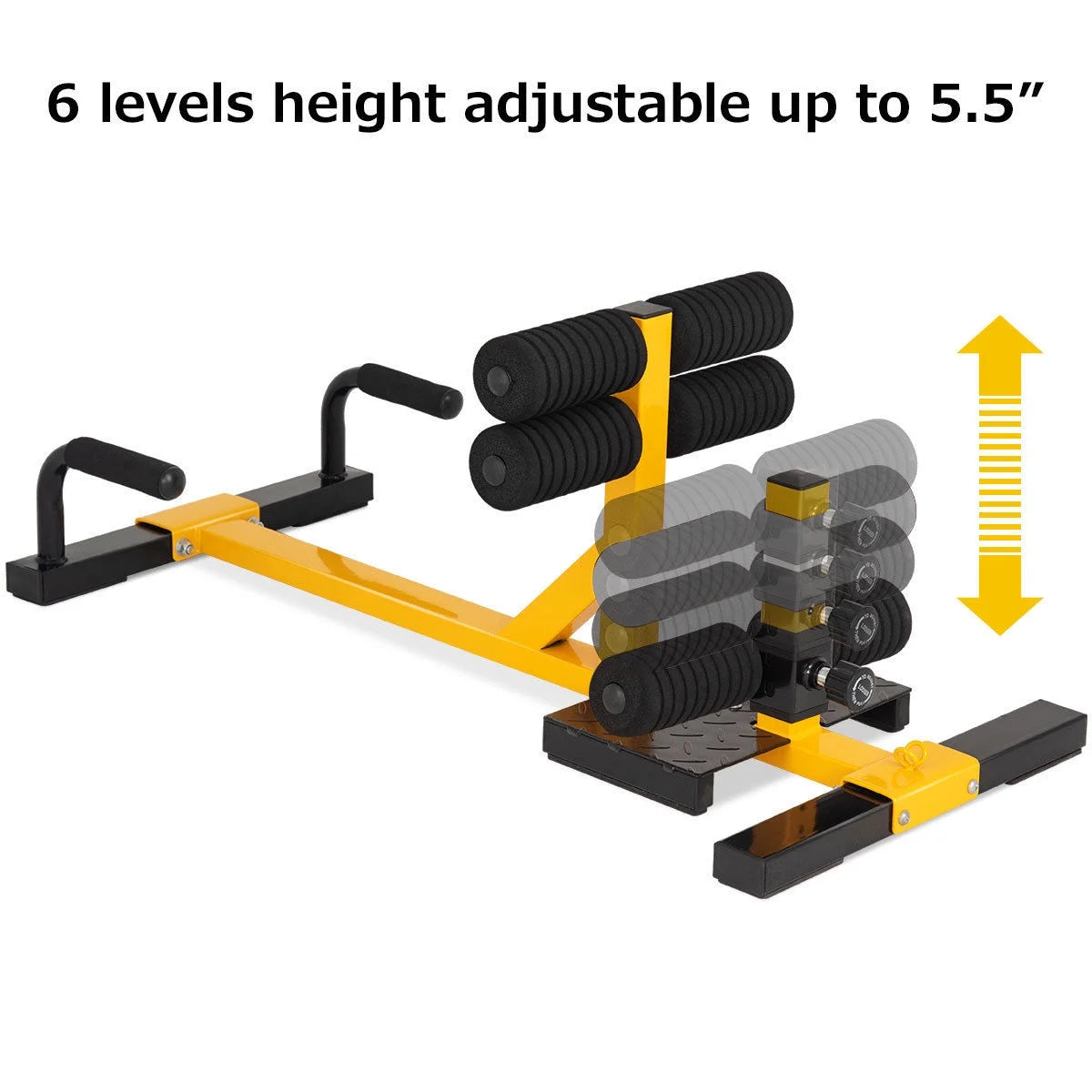 3-In-1 Sissy Squat Push up Ab Workout Home Gym Sit up Machine Height Adjustable