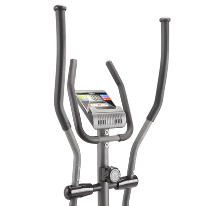 Home Gym Elliptical Trainer with Display Panel and Oversized Pedals